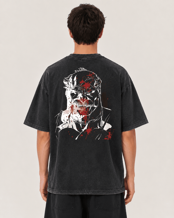 Siyah Yıkamalı Invincible Omni-Man Unisex T-Shirt - None Wear
