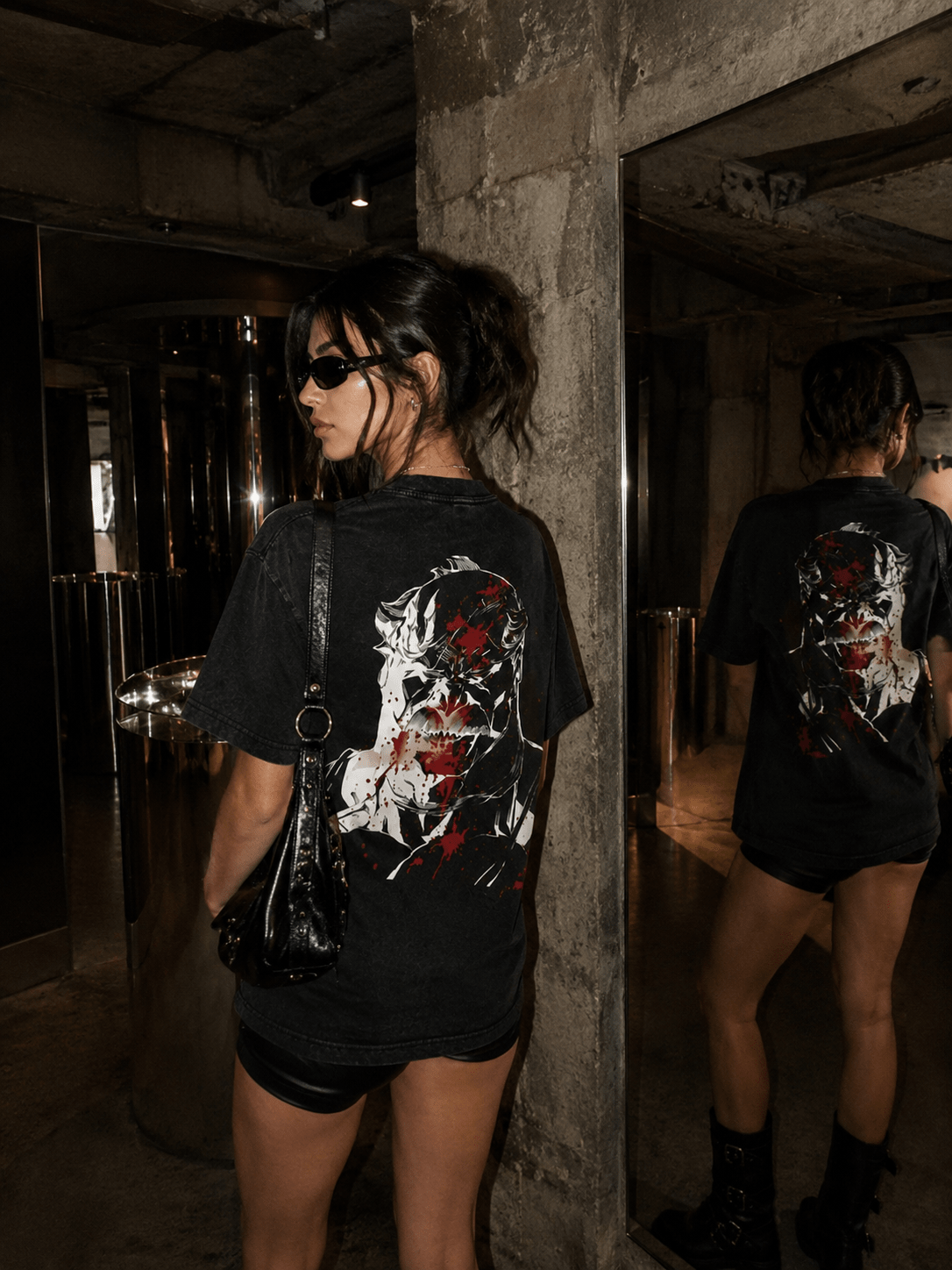 Siyah Yıkamalı Invincible Omni-Man Unisex T-Shirt - None Wear
