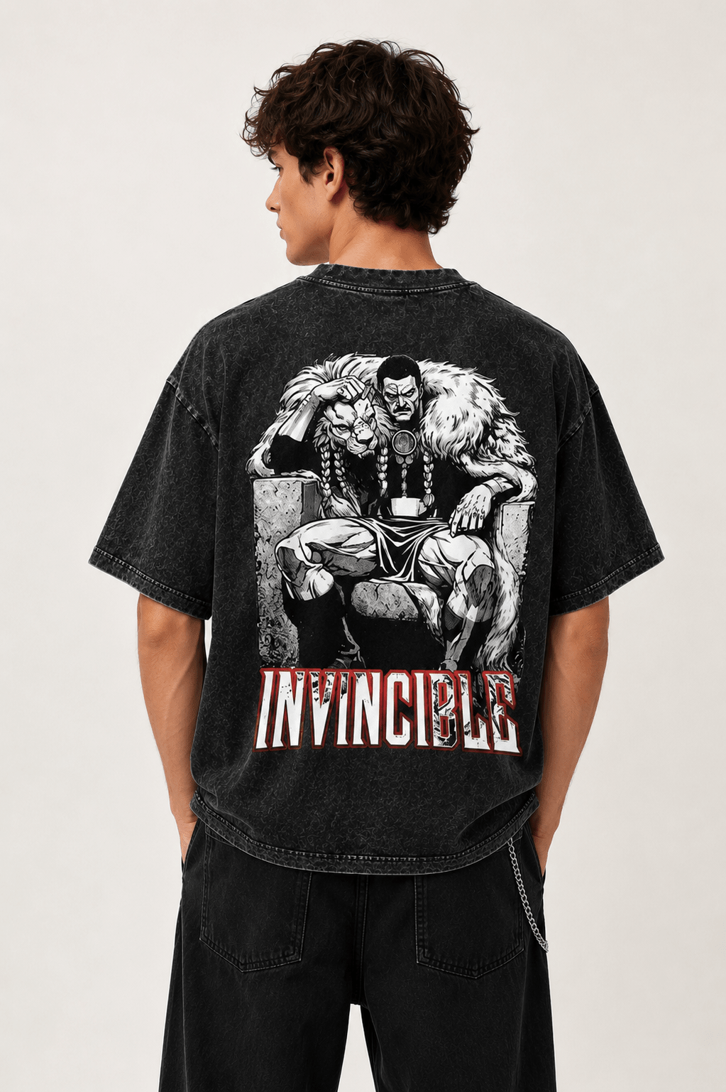 Siyah Yıkamalı Viltrumite Empire Thragg Vintage Wash Unisex T-Shirt - None Wear